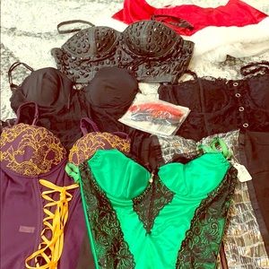 Assorted costume lingerie, corsets, etc bundle!